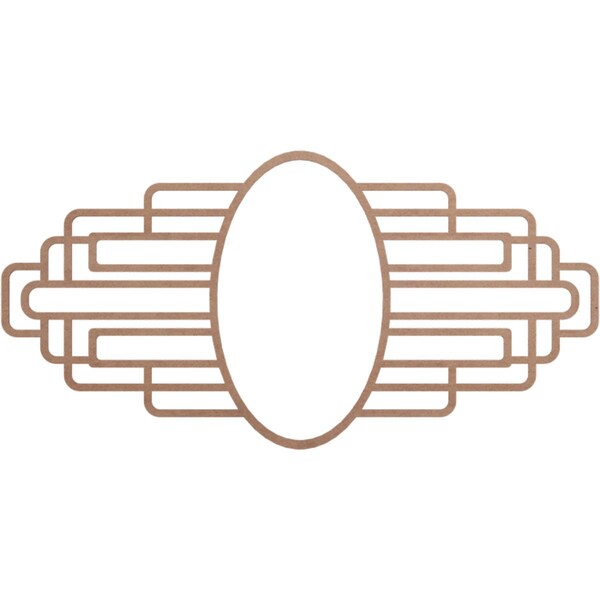 Ekena Millwork Elizabeth Wood Fretwork Pierced Ceiling Medallion, 40"W x 20"H x 11"IW x 19"IH x 3/8"T CMWP40X20X0375EBMF - main